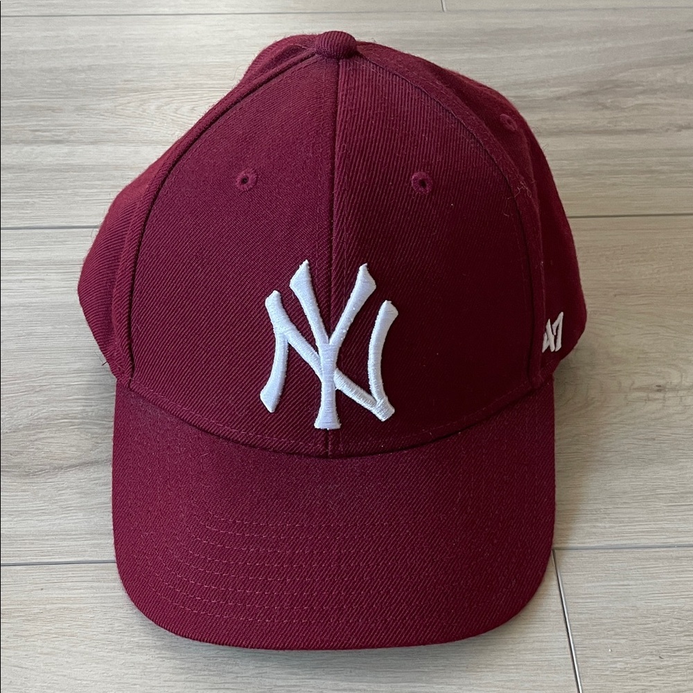 47 Brand Burgundy Hat New York Yankees